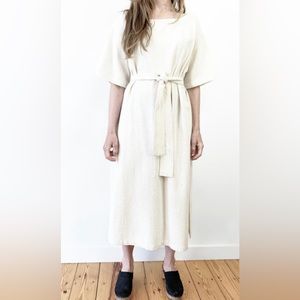 🏺 PO-EM XS Shammy Dress in Woven Khadi 100% cotton textured